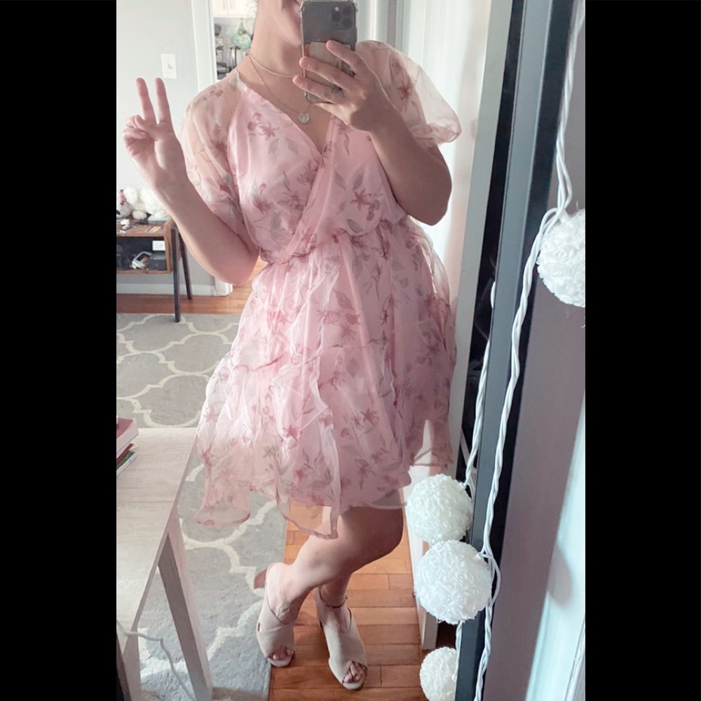 ASOS Mini dress in pink floral